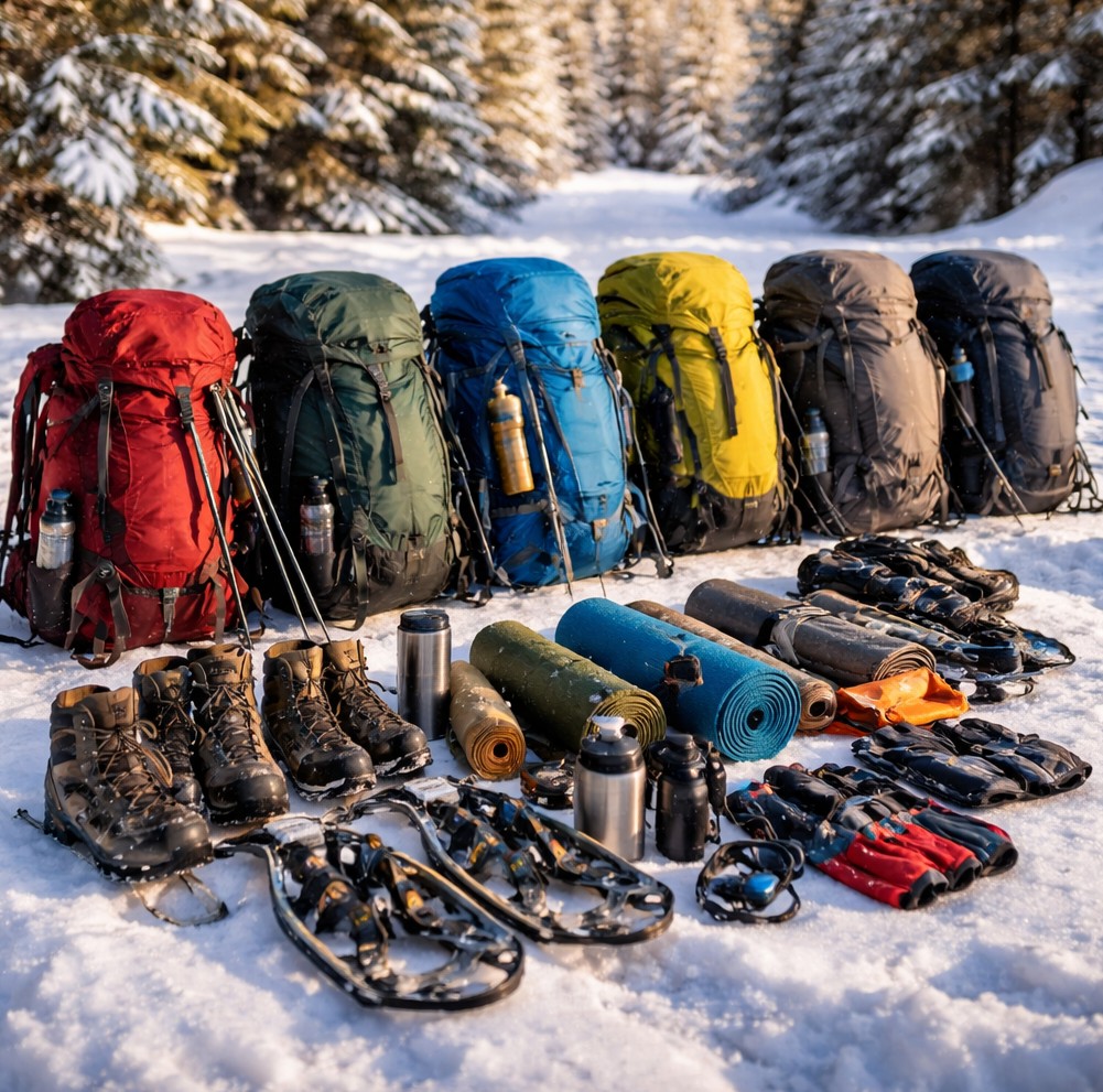 À la conquête de l&rsquo;hiver : l&rsquo;équipement essentiel pour randonner à huit
